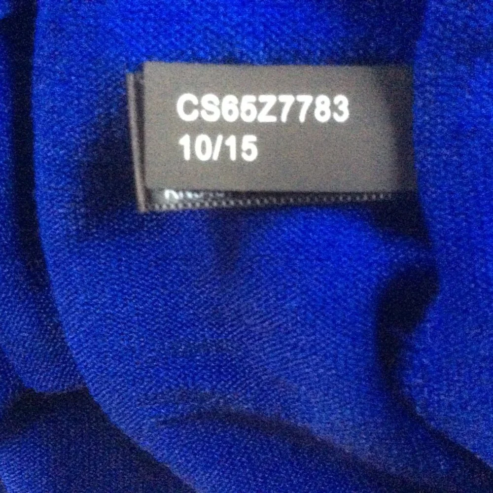 Express Royal Blue Asymmetrical Liquid Travel Top Size Large - Picture 5 of 6